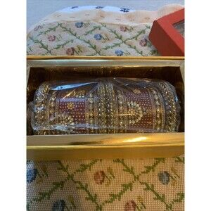 Indian Bollywood Gold Plated Kundan Bangles Bracelet Chuda Jewelry Set